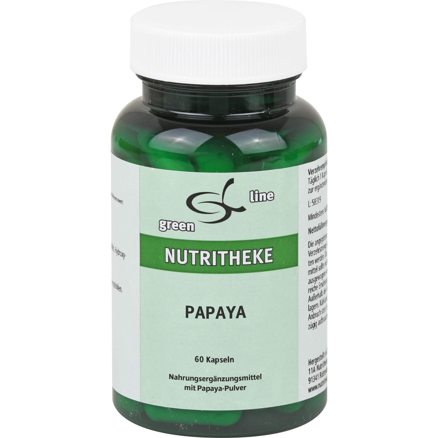 alleviate bloating, gas, and constipation Papaya capsules, 60 pieces