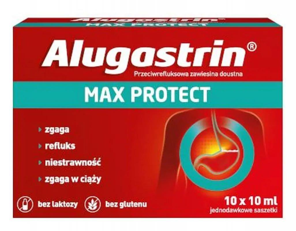 Alugastrin Max Protect 10 ml x 10 sachets - UKDorf 