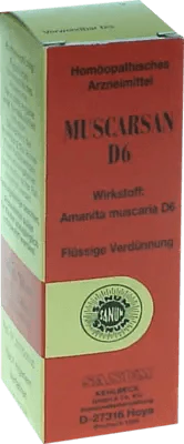 Amanita muscaria, anxiolytic, stimulants, analgesic, anti inflammatory, MUSCARSAN D 6 drops - UKDorf 