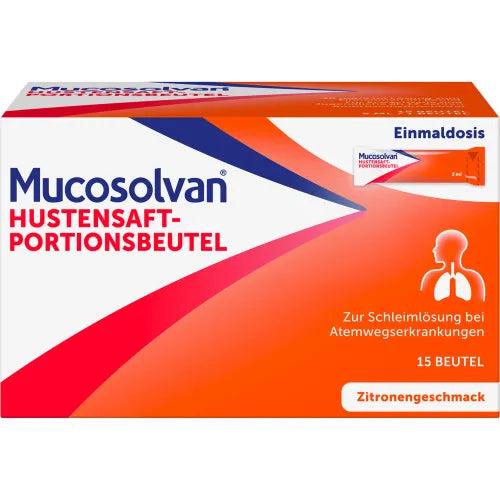 ambroxol hydrochloride MUCOSOLVAN Cough Syrup Portion Sachets 30 mg-5 ml 15 x 5 ml
