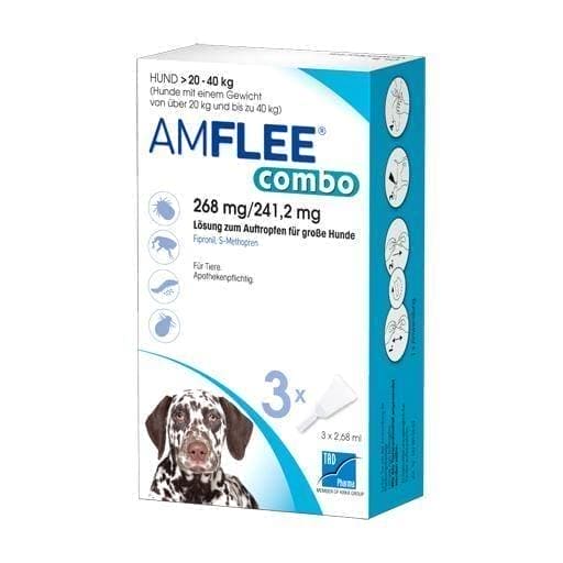 AMFLEE combo 268 / 241.2mg solution for dogs 20-40kg UK