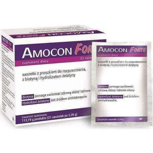 AMOCON FORTE x 21 sachets, hair strengthening, brittle nails UK