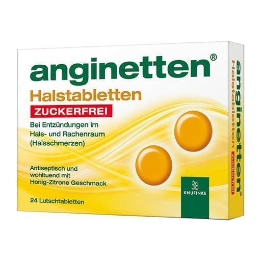 ANGINETTEN pharynx, throat tablets, sugar-free UK