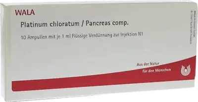 Anthroposophic medicine, PLATINUM CHLORATUM, PANCREAS comp.ampoules - UKDorf 