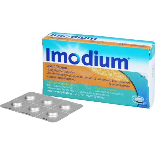 anti-diarrheal medication IMODIUM acute lingual melt-in-the-mouth tablets 12 tablets