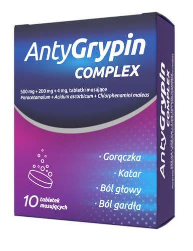 Antygrypin Complex x 10 effervescent tablets - UKDorf 