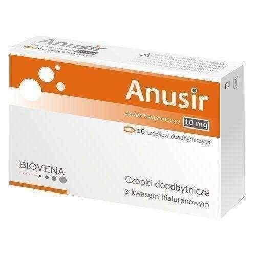 Anusir suppositories x 10 pieces, haemorrhoids, hemorrhoids, hemroids, itchy bottom, itchy bum UK