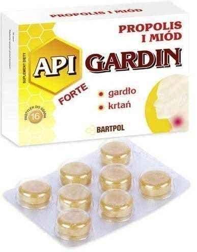 API-GARDIN FORTE Propolis and honey x 16 lozenges UK