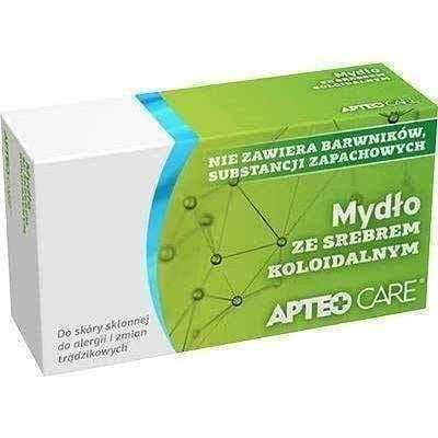 APTEO Care Soap with srebem colloidal 100g x 1 piece, acne treatment UK