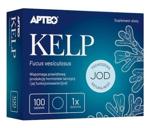 Apteo Kelp x 100 Fucus vesiculosus, iodine tablets UK