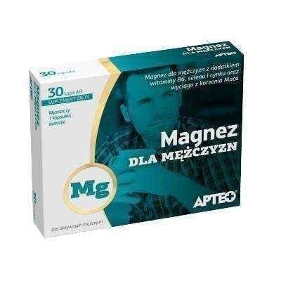 APTEO Magnesium Men x 30 capsules, magnesium carbonate UK