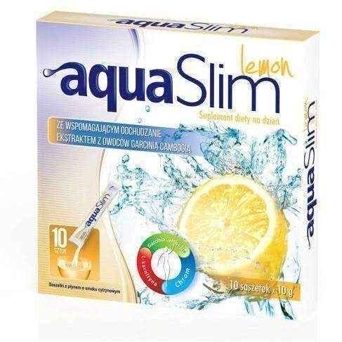 Aqua Slim Lemon 10g x 10 sachets, carnitine supplement UK