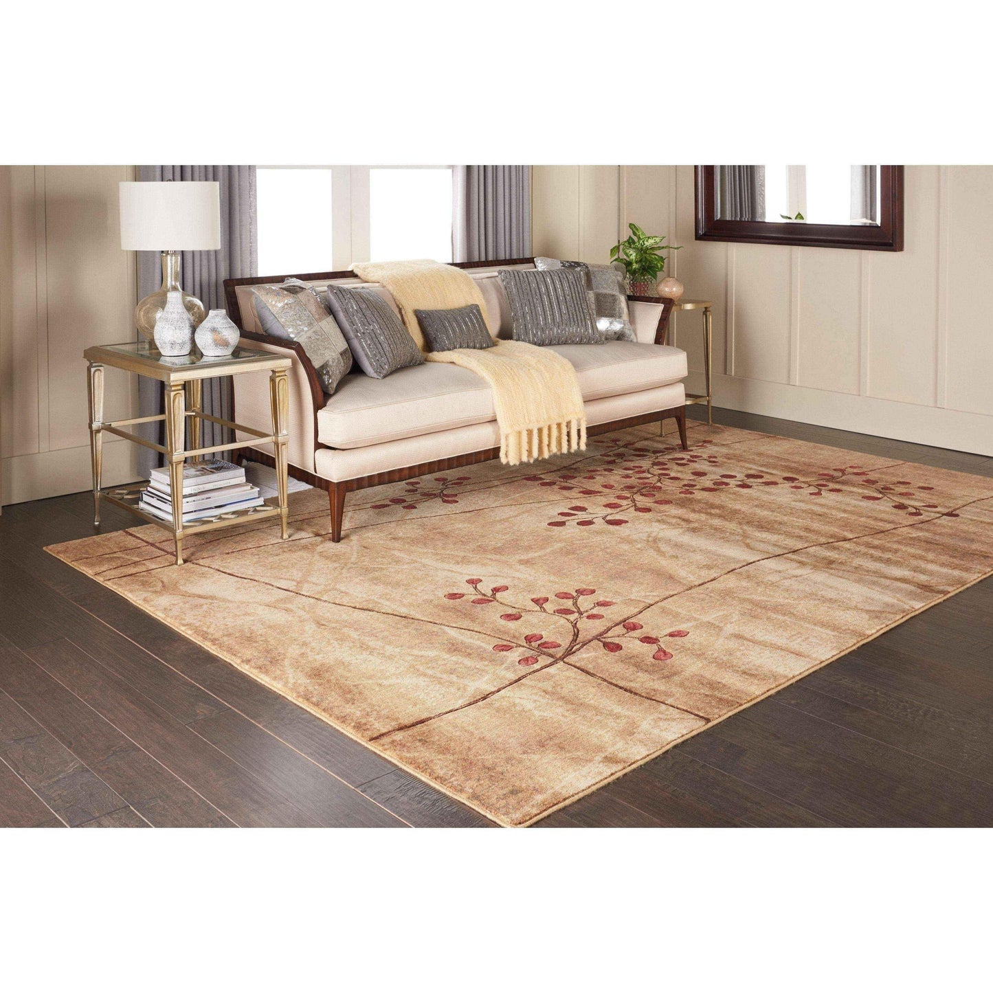 Area rugs - Nourison Somerset Latte Area Rug (5'3 x 7'5) UK