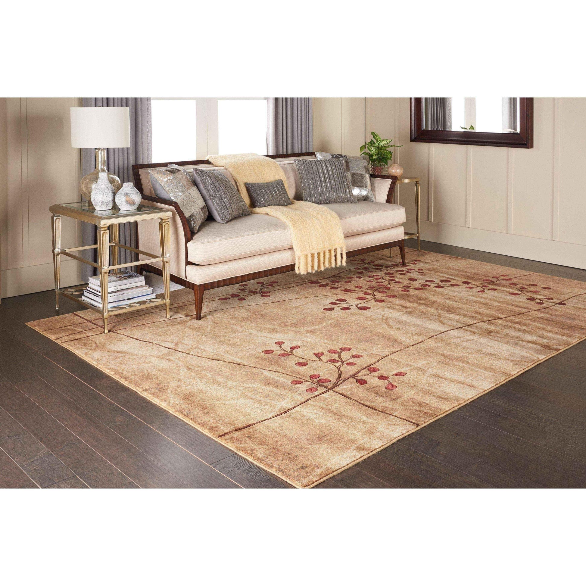 Area rugs - Nourison Somerset Latte Area Rug (5'3 x 7'5) UK
