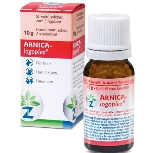 ARNICA-LOGOPLEX globules vet. dogs, cats, pets, reduces pain, limits bleeding - UKDorf 