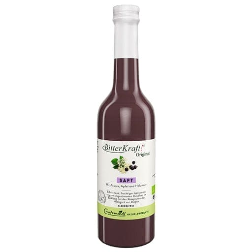 Aronia juice, elderberry, Bitter herbs, rowanberry, ginger, gentian, BITTERKRAFT original - UKDorf 