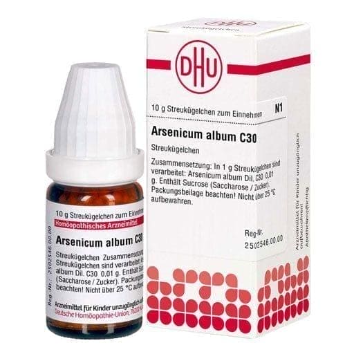 ARSENICUM ALBUM C 30, syphilis treatment, anxiety, fear, burning pain - UKDorf 