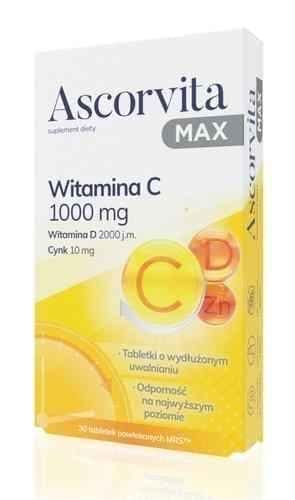 Ascorvita MAX x 30 film-coated vegetarians tablets UK