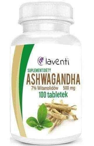 Ashwagandha 500mg x 100 tablets UK