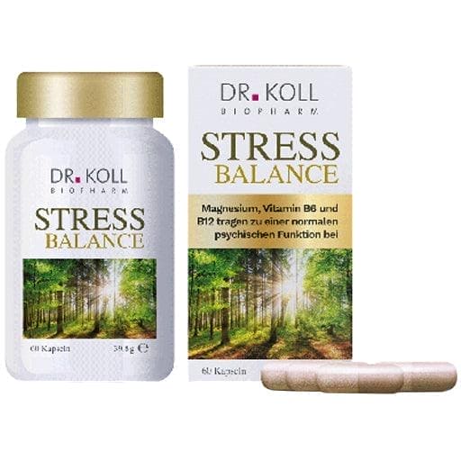 Ashwagandha, Rhodiola, Griffonia, STRESS BALANCE, Vitamin B6+B12+Magnesium - UKDorf 