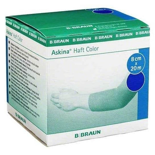 ASKINA flesh color cohesive bandage 8 cmx20 m blue UK
