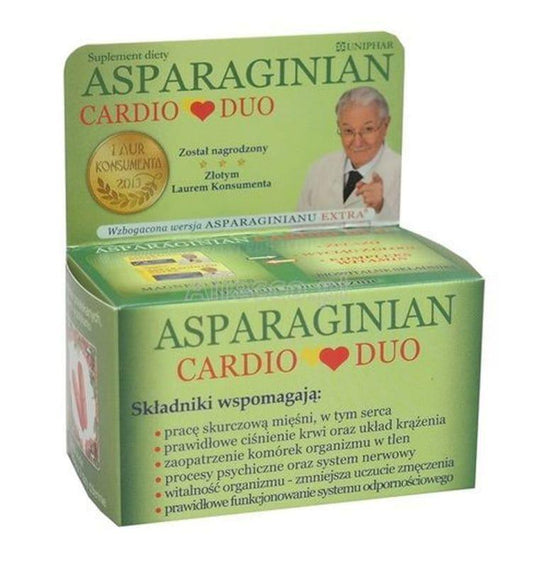 Aspartate (Asparaginian)CardioDuo, magnesium and potassium supplements - UKDorf 