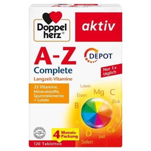 AZ vitamins, minerals, trace elements and lutein, Complete Depot Tablets - UKDorf 
