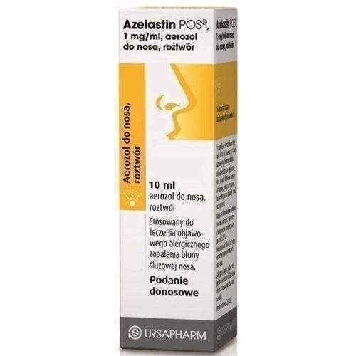 Azelastin POS nasal spray 1mg / ml 10ml, azelastine hydrochloride, allergic rhinitis UK