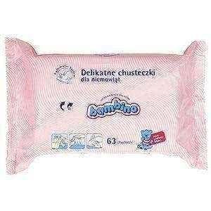 Baby wipes, wipes Bambino x 63pcs, wet wipes UK