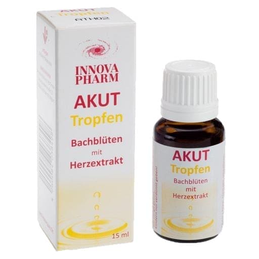 Bach flowers with heart extract, ACUTE DROPS - UKDorf 