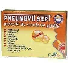 Bacterial infection, bv treatment PNEUMOVIT SEPT lozenges x 8 pcs UK