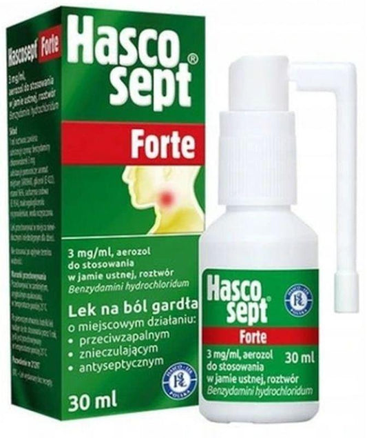 Bacterial, viral infections, laryngitis, after radiotherapy, Hascosept Forte aerosol - UKDorf 