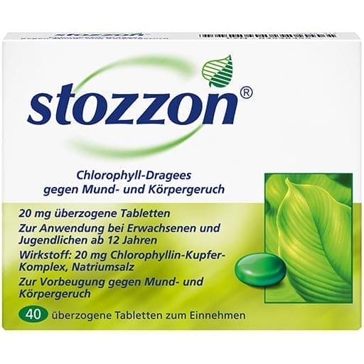 bad breath and body odor, STOZZON chlorophyll coated tablets - UKDorf 