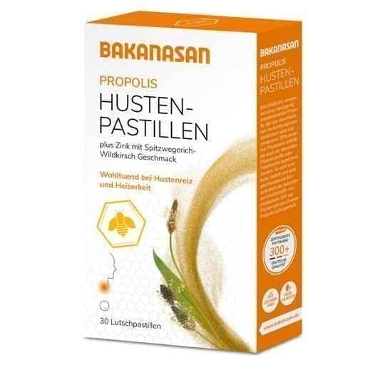 BAKANASAN Propolis cough lozenges 30 pc UK