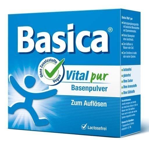 BASICA Vital pure base powder 20 pc zinc, selenium, magnesium, calcium UK