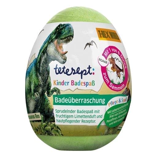 BATH, kids bathing fun T-Rex World, With 1 of 6 dinosaurs to collect - UKDorf 