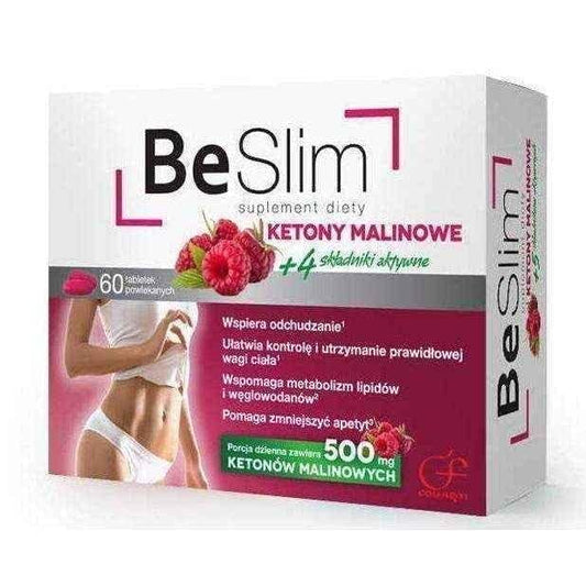 Be Slim Raspberry Ketones x 60 tablets, raspberry ketone review UK