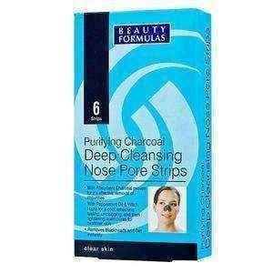 BEAUTY Formulas deep cleansing strips nose with activated carbon x 6 pieces UK