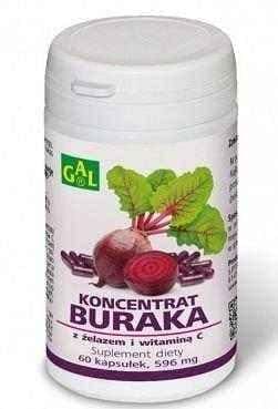 Beet concentrate with iron and vitamin C x 60 capsules UK