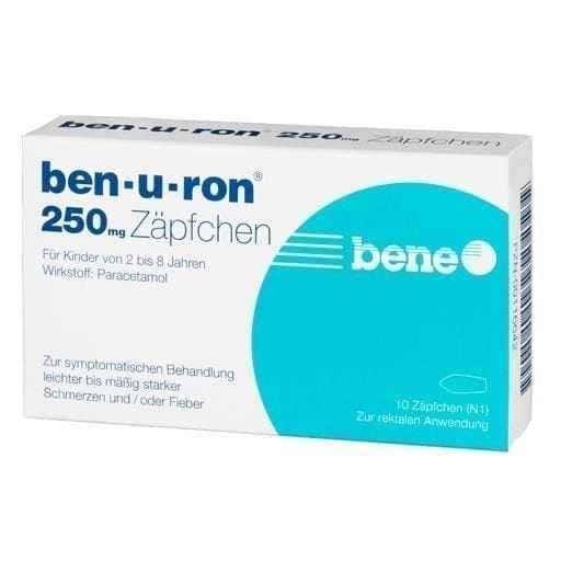 BEN-U-RON 250 mg paracetamol suppository 10 pc