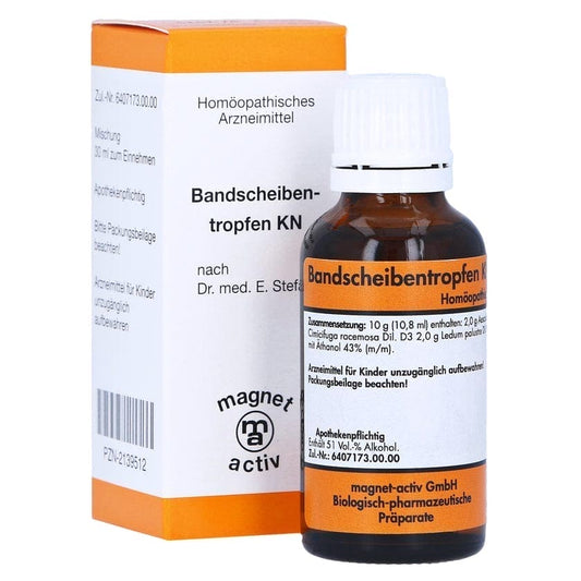 Berberis vulgaris, Cimicifuga racemosa, Aesculus hippocastanum, Intervertebral disc drop KN - UKDorf 