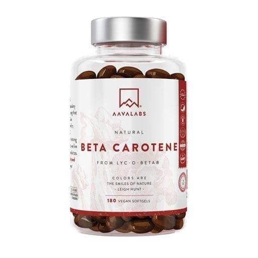 Beta Carotene, Vitamin A, vegan, AAVALABS soft capsules - UKDorf 