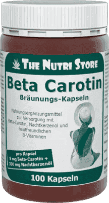 BETA CAROTIN 8 mg tanning capsules, beta carotine, evening primrose oil - UKDorf 