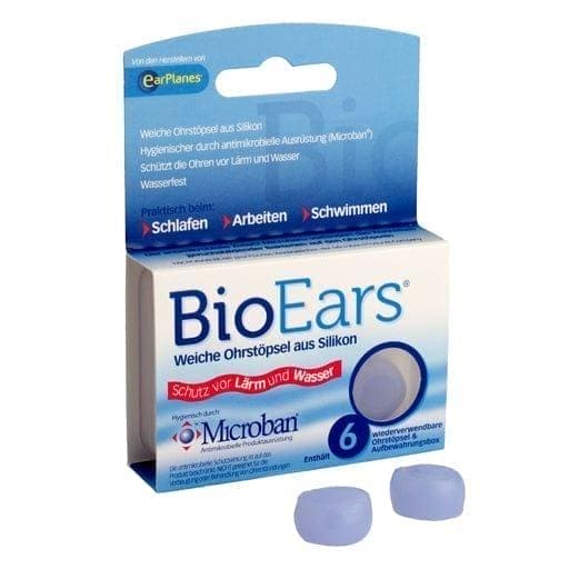 BIOEARS silicone earplugs antimicrobial - UKDorf 