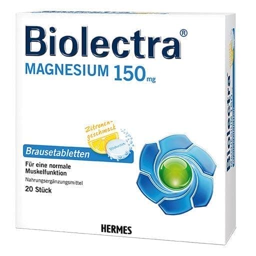 BIOLECTRA Magnesium 150 mg lemon effervescent tablets - UKDorf 