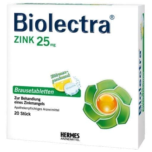 BIOLECTRA zinc, zinc benefits, effervescent tablets - UKDorf 