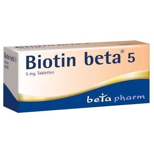BIOTIN BETA 5 tablets 200 pc B7, biotin for hair benefits UK