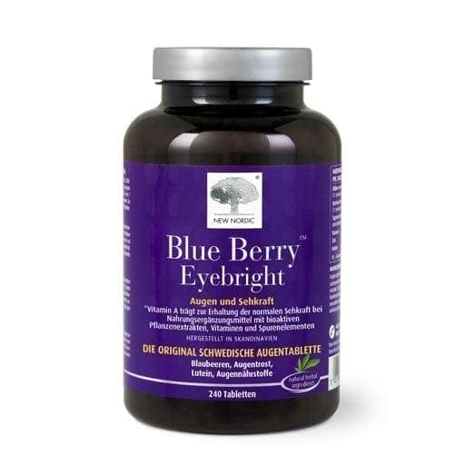 BLUE BERRY Eyebright tablets, Sweden, lutein, Vitamin A - UKDorf 