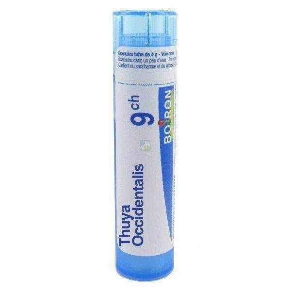 BOIRON Thuya occidentalis 9CH x 4g, wart treatment, leukopenia treatment, Nasal swelling UK