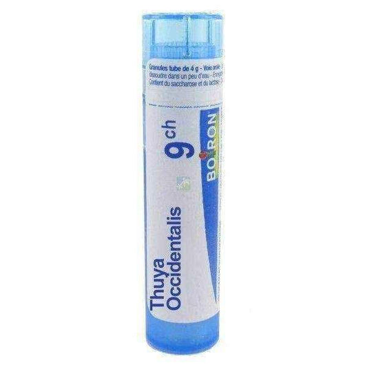 BOIRON Thuya occidentalis 9CH x 4g, wart treatment, leukopenia treatment, Nasal swelling UK